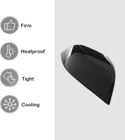 AUCERAMIC متوافق مع طراز Tesla 3 أسود يمين غطاء مرآة الرؤية الخلفية 2017 2018 2019 2020 2021 2022 2023 2024 2025 1092292-00 1092292-00-D in Saudi Arabia