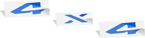 Reflective Concepts 4x4 Emblem Overlay Decal Sticker -Fits: 2019-2026 Ram, NOT for Classic - (Color: Gloss Black) in Saudi Arabia