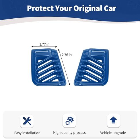 for Wrangler Dash Side Air Vent Cover Trim for Jeep Wrangler/Gladiator 2024-Present Blue Interior Accessories 2pcs in Kuwait