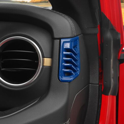 for Wrangler Dash Side Air Vent Cover Trim for Jeep Wrangler/Gladiator 2024-Present Blue Interior Accessories 2pcs in Kuwait