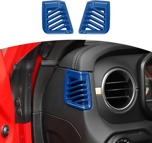 for Wrangler Dash Side Air Vent Cover Trim for Jeep Wrangler/Gladiator 2024-Present Blue Interior Accessories 2pcs in Kuwait