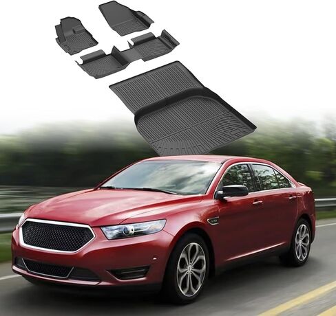 Taurus Floor Mats - Car Mats for Ford Taurus Gasoline 2010-2019, All Weather Floor Mats and Cargo Liner for Taurus Accessories, Heavy Duty Rubber Mats, Car Accessories in Saudi Arabia