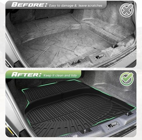 Taurus Floor Mats - Car Mats for Ford Taurus Gasoline 2010-2019, All Weather Floor Mats and Cargo Liner for Taurus Accessories, Heavy Duty Rubber Mats, Car Accessories in Saudi Arabia
