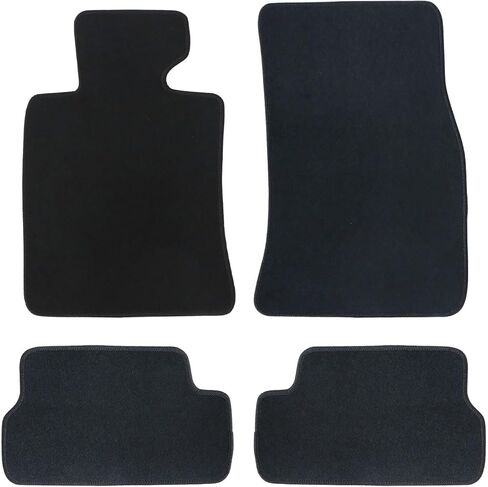 Mythoria Car Floor Mats Full Set Fit for Mini Cooper R56 2008 2009 2010 2011 2012 2013 2014 | All-Weather Protection,Black, Velour Carpet | Waterproof, with Anti-Slip Backing in Kuwait