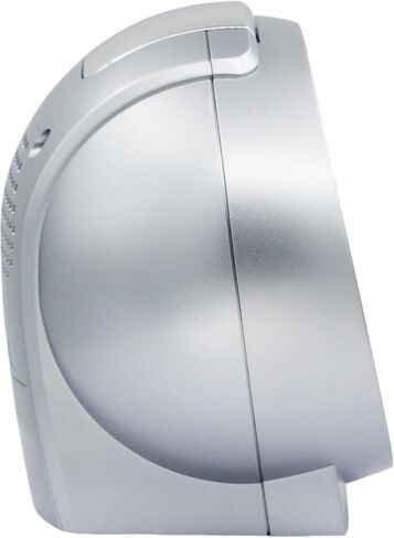 SEIKO QHK059ALH Oval Non Ticking Bedroom Alarm Clock, Silver, 4.4 x 5 Inches in Saudi Arabia