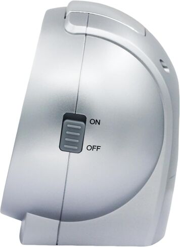 SEIKO QHK059ALH Oval Non Ticking Bedroom Alarm Clock, Silver, 4.4 x 5 Inches in Saudi Arabia