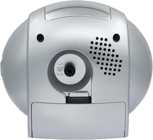 SEIKO QHK059ALH Oval Non Ticking Bedroom Alarm Clock, Silver, 4.4 x 5 Inches in Saudi Arabia