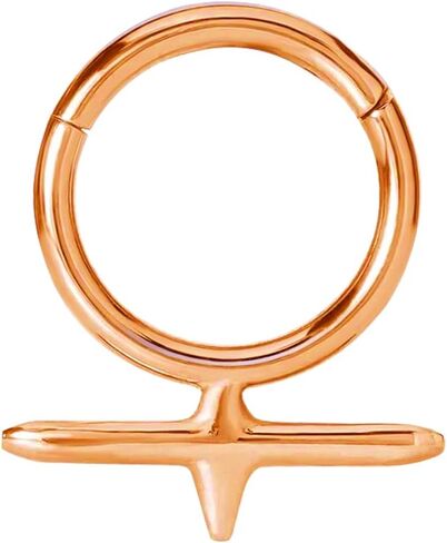 16G Cross Septum Rings, Cartilage Earrings for Women Men 8mm 316L Surgical Steel Tragus, Helix, Rook, Daith Piercing Jewelry in Kuwait