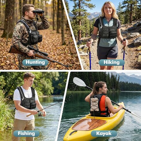 MoKo Running Hydration Vest with 2L Water Bladder, Lightweight Chest Pack Reflective Water Backpack with Gear Holder, Detachable 2×Small Pockets for Men Women Marathon, Hiking, Biking, Running, Black in Saudi Arabia