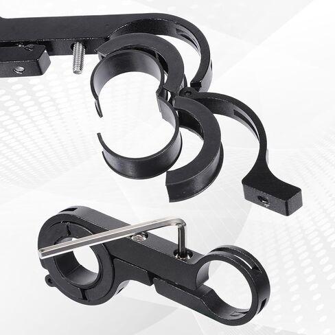 Bike Handlebar Extender, 7.9" Long Aluminum Alloy Bicycle Cross Bar Extension Multifunctional with Double Mounting Clamp Bracket, Ideal for Bicycle Motorcycle Scooter Extender Bars Phone Mount in Kuwait