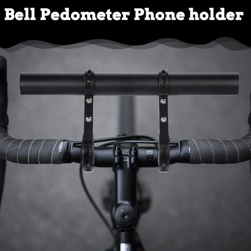 Bike Handlebar Extender, 7.9" Long Aluminum Alloy Bicycle Cross Bar Extension Multifunctional with Double Mounting Clamp Bracket, Ideal for Bicycle Motorcycle Scooter Extender Bars Phone Mount in Kuwait