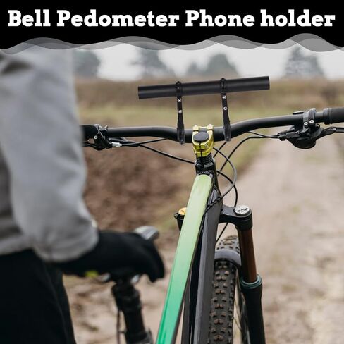 Bike Handlebar Extender, 7.9" Long Aluminum Alloy Bicycle Cross Bar Extension Multifunctional with Double Mounting Clamp Bracket, Ideal for Bicycle Motorcycle Scooter Extender Bars Phone Mount in Kuwait