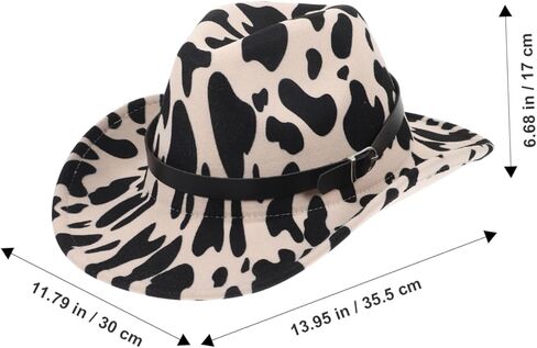 Didiseaon Cowgirl Hat Fit and Stylish Design for Dress up Parties and Outdoor Events Belted Western Hat for Women and Men Multi in Saudi Arabia