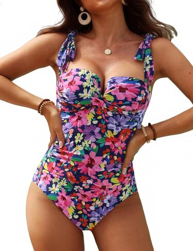 VIMPUNEC One Piece Swim Suits for Women Tummy Control Bathing Suit Push Up Swimwear in Kuwait