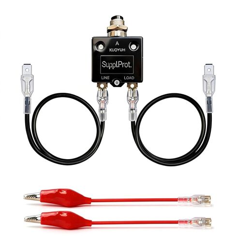 Fuse Saver & Circuit Tester Pro Kit - 3A Resettable Fuse Tester with Extra Alligator Clips, UL Rated 24V AC/DC & 125/250V AC, Universal HVAC & Short Finder Tool in Kuwait