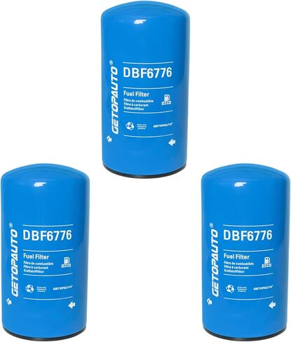 DBF6776 Fuel Filter Compatible with Cummins ISX11.9 ISX15.0 QSX11.9 X15 Engines Replace 5599456 5365988 FF5825NN BF46129 WF10515(Set of 3) in Saudi Arabia