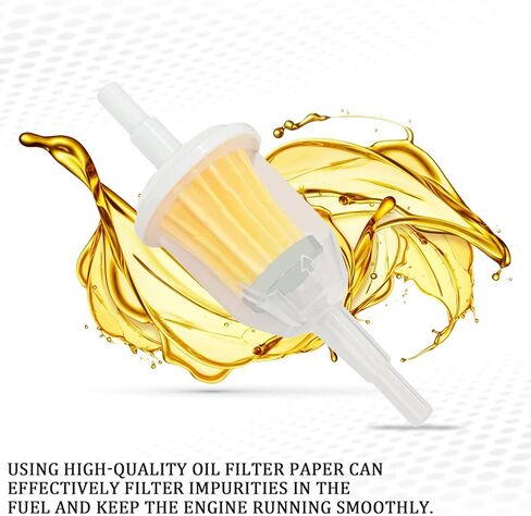 2PCS Gas Inline Fuel Filters with Magnet, 1/4" and 5/16" Motorcycle Fuel Filter, Small Engine fuel Filter, Gas Inline Fuel Filters for Small Engines, Snowmobiles, Tractors, Car Accessories in Kuwait