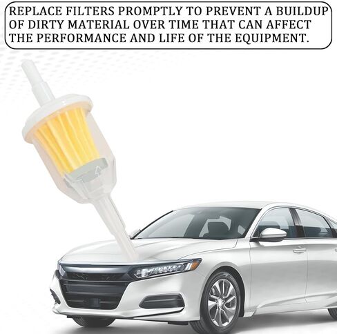 2PCS Gas Inline Fuel Filters with Magnet, 1/4" and 5/16" Motorcycle Fuel Filter, Small Engine fuel Filter, Gas Inline Fuel Filters for Small Engines, Snowmobiles, Tractors, Car Accessories in Kuwait
