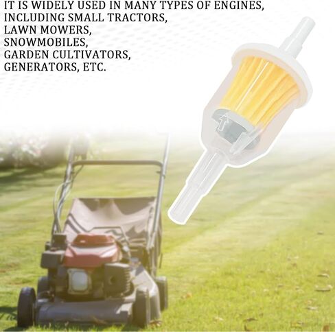 2PCS Gas Inline Fuel Filters with Magnet, 1/4" and 5/16" Motorcycle Fuel Filter, Small Engine fuel Filter, Gas Inline Fuel Filters for Small Engines, Snowmobiles, Tractors, Car Accessories in Kuwait