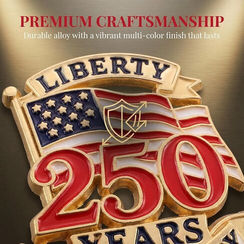 American Flag Pins 5 Pack – USA Flag Lapel Pins for Independence Day Patriotic Accessories, 250th Anniversary Commemorative Brooches for Veterans, Clothes & Hat Decor in Saudi Arabia