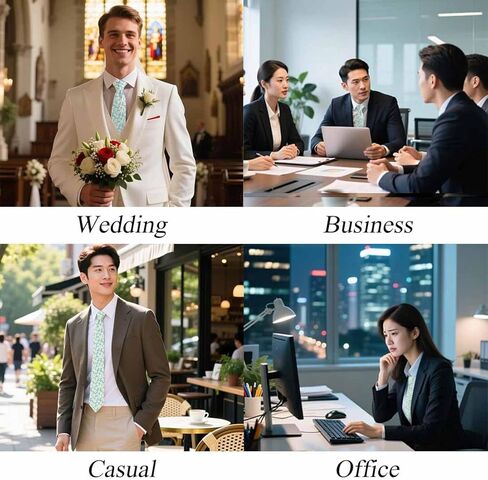 Men Novelty Neckties Classic,Men's Tie for Wedding Party Business Casual Gifts Fashion in Saudi Arabia
