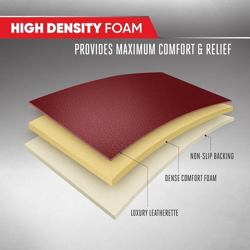 Motor Trend Seat Covers for Cars Trucks SUV, Faux Leather 2-Pack Burgundy Padded Car Seat Covers with Storage Pockets, Premium Interior Car Seat Cover in Saudi Arabia