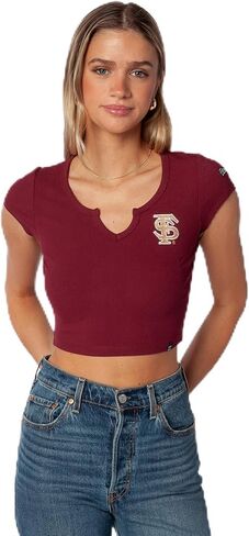 الضجيج والنائب كالي لاي للنساء (متوسطة) - أعلى من جامعة ولاية فلوريدا أعلى للنساء ، قميص القمصان العلوية ، القمصان الكلية لأيام اللعبة - العقيق in Kuwait