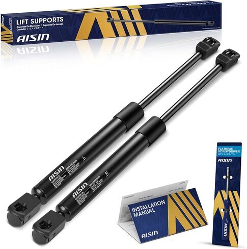 AISIN GASFD-00655 Front Hood Lift Supports Shock Struts - Compatible with Ford F-150 1995-2004, F-150 Heritage 2004, F-250 1995-1999, F-250 HD 1997, Expedition 1997-2006 - Set of 2 in Saudi Arabia