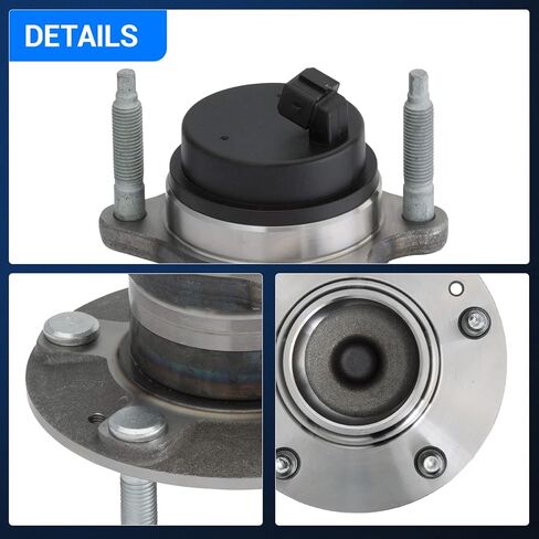محمل العجلات الخلفية Autoround 512436 ومجموعة المحور المتوافقة مع Kia Forte/Forte Koup 2010-2013، Forte5 2012-2013، 5 عروة مع ABS، مجموعة من 2 in Saudi Arabia