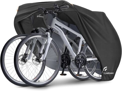 Sportneer Bike Cover: 190T Waterproof Outdoor Bicycle Covers for Preventing Rain Sun UV Dust Wind with Anti-theft Lock Holes and Storage Bag for Mountain Road Electric Bike in Kuwait
