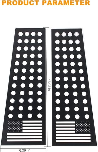 for Bronco B Pillar Post Panel Cover, American Flag Rear Door Window Decal Trim Compatible with Ford Bronco Accessories 4-Door 2021-2025 (Not for Bronco Sport) in Saudi Arabia