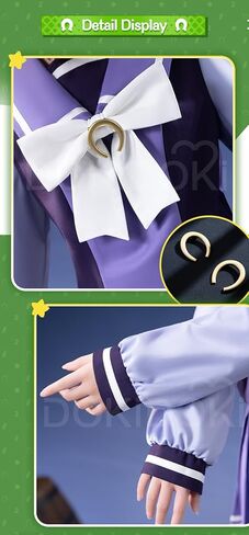 KIRA KIRA Anime Game Cosplay Costume Doki-R Winter Purple Uniform School Dress Long Sleeves Halloween Costume in Kuwait