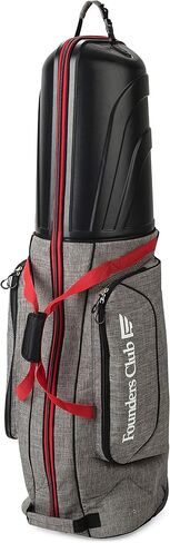 Founders Club Golf Travel Bag with Wheels - Lightweight Travel Cover & Case for Airlines - Club Protection with ABS Hard Top & Standup Pole Stiffening System in Saudi Arabia