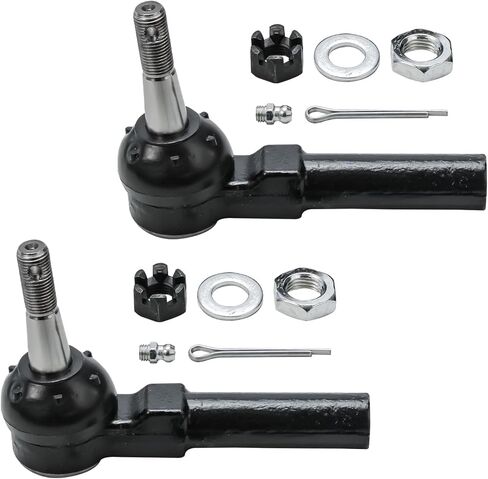 ديترويت المحور - طقم تعليق FWD 14 قطعة لسيارة Chevy Impala Monte Carlo Pontiac Grand Prix Buick LaCrosse Regal Century، محاور محمل العجلات، قضبان ربط، مفاصل كروية، استبدال أحذية قضبان التأرجح الأمامية والخلفية in Kuwait