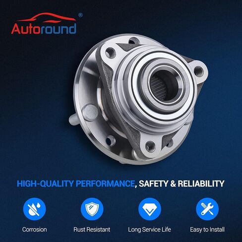 Autoround Pair 513013 Front/Rear Wheel Hub and Bearing Assembly Fit for Chevy S10/GMC S15 1983-90 (4WD), Corvette 84-96, Cadillac Eldorado/Seville 80-85, Buick Riviera/Oldsmobile Toronado 1979-85 in Saudi Arabia