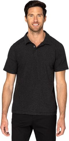 ملابس Threadfast للجنسين Impact Polo M Black Heather in Kuwait