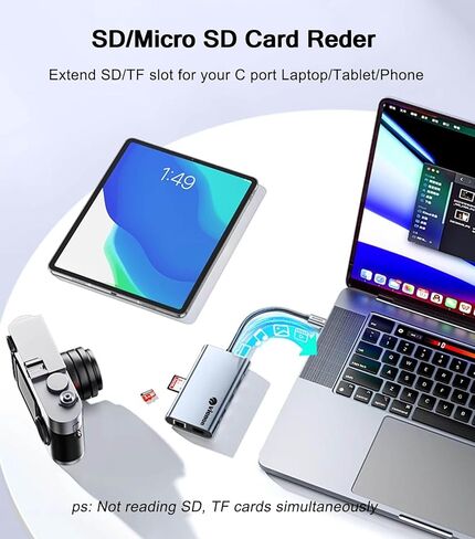 vienon USB C to HDMI Adapter for Monitor, 4K HDMI to USB C Laptop Docking Station, Thunderbolt 3/4 Compatible with MacBook Pro/Air,Galaxy S8 to S23, iPhone 15/16, iPad Pro, iMac, Surface in Kuwait