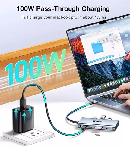 vienon USB C to HDMI Adapter for Monitor, 4K HDMI to USB C Laptop Docking Station, Thunderbolt 3/4 Compatible with MacBook Pro/Air,Galaxy S8 to S23, iPhone 15/16, iPad Pro, iMac, Surface in Kuwait