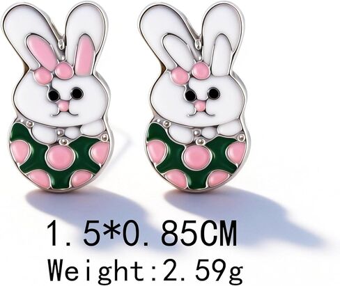 Easter Earrings for Women Cute Bunny Earrings Colorful EasterEgg Dangle Earring Spring Earring EasterHoliday Jewelry Easter Basket Stuffers Gift for Women in Saudi Arabia