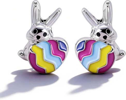Easter Earrings for Women Cute Bunny Earrings Colorful EasterEgg Dangle Earring Spring Earring EasterHoliday Jewelry Easter Basket Stuffers Gift for Women in Saudi Arabia