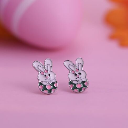Easter Earrings for Women Cute Bunny Earrings Colorful EasterEgg Dangle Earring Spring Earring EasterHoliday Jewelry Easter Basket Stuffers Gift for Women in Saudi Arabia