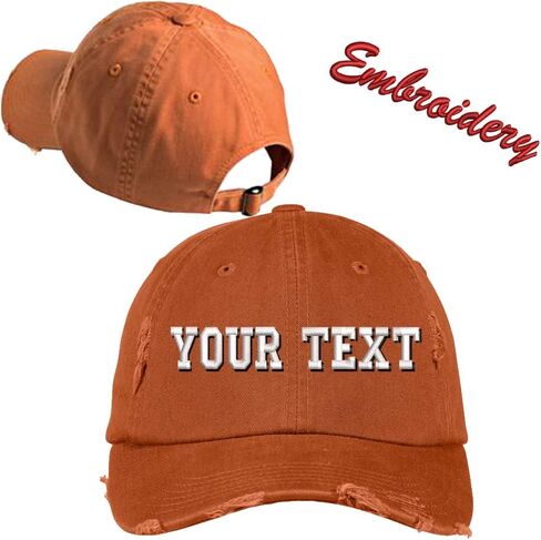 Distressed Cap DT600/ Custom Distressed Hats/Monogram Distressed Hats/Embroidery Hats/Monogram Hats in Saudi Arabia