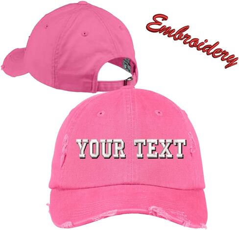 Distressed Cap DT600/ Custom Distressed Hats/Monogram Distressed Hats/Embroidery Hats/Monogram Hats in Saudi Arabia
