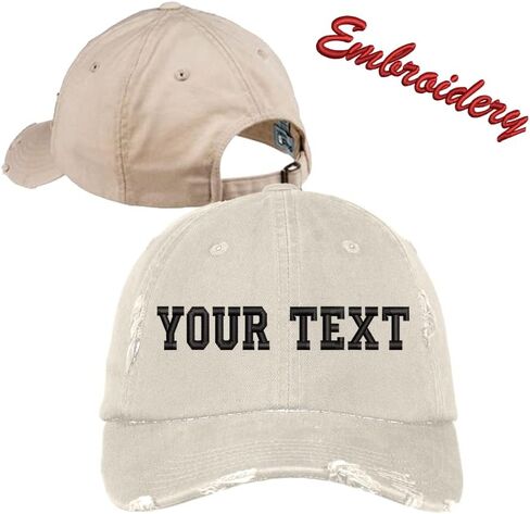 Distressed Cap DT600/ Custom Distressed Hats/Monogram Distressed Hats/Embroidery Hats/Monogram Hats in Saudi Arabia
