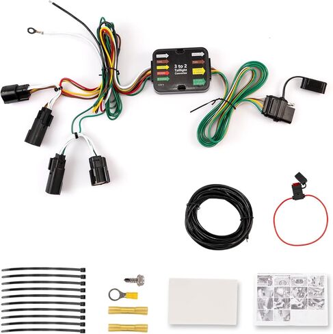 4-Pin Trailer Wiring Harness Compatible with Ford Edge Sport 2015-2018, Ford Edge Titanium 2015-2018 Replace 56292 Trailer Hitch Wiring Harness in Kuwait