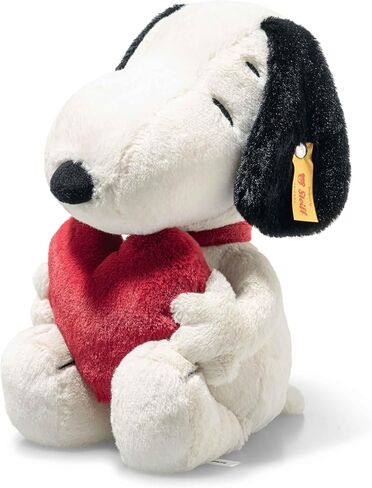 Steiff Snoopy Officially Licensed Love - Soft Plush Dog Toy Stuffed Animal Holding Red Heart Premium Peanuts Collectible, Snoopy, 12" in Kuwait