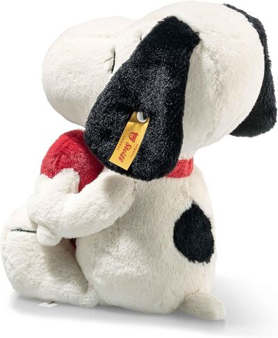 Steiff Snoopy Officially Licensed Love - Soft Plush Dog Toy Stuffed Animal Holding Red Heart Premium Peanuts Collectible, Snoopy, 12" in Kuwait