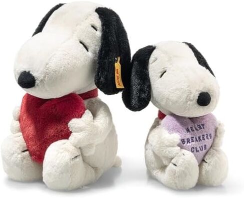 Steiff Snoopy Officially Licensed Love - Soft Plush Dog Toy Stuffed Animal Holding Red Heart Premium Peanuts Collectible, Snoopy, 12" in Kuwait