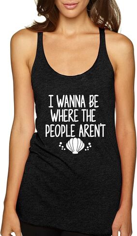 Women's Tank-Top I Wanna Be Where The People aren't [#2148] in Saudi Arabia