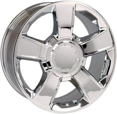 OE Wheels CV79 20 Inch Rims and Tires Fit Tahoe Style 6x139.7 20x8.5 Chrome - Hollander 5651 - TerraMax RT 275/55-20 (Set of 4) in Kuwait